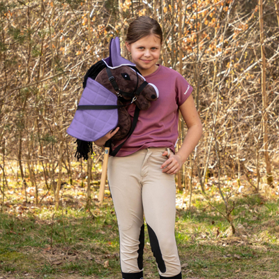 Batanije Foster Hobby Horse, poliestër, e rregullueshme, heather dhe plum