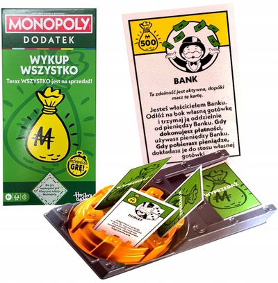 Loja shtesë Hasbro Monopoly Buy It All, zgjerim për Monopoly, shumëngjyrëshe