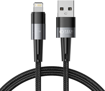 Kabllo USB Tech-Protect UltraBoost, USB A në Lightning, 1 m, gri
