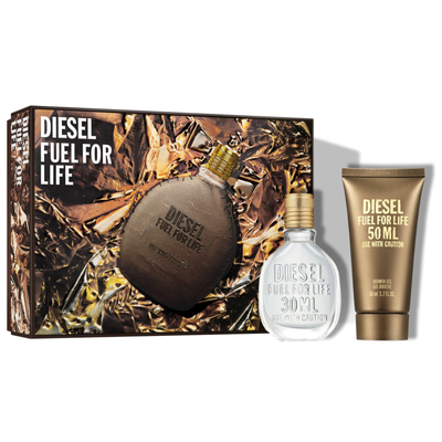 Set Diesel Fuel For Life Parfum 30 ml, xhel dushi 50 ml