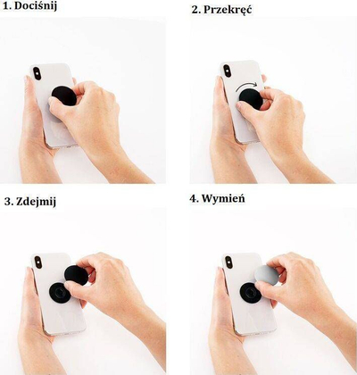 Aksesor PopSockets PopChain Black, mbajtës për PopSocket, i zi
