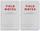 Fletore xhepi Field Notes Index Memo Books, 3.5" x 5.5", 56 faqe, paketë 2 copë