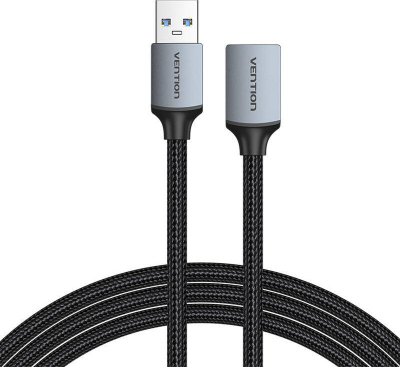 Kabllo zgjatuese USB Vention, USB A 3.0 mashkull te femër, 1m, gri e errët