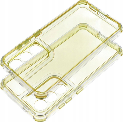 Futera mbrojtëse Matrix Clear për Xiaomi Redmi Note 13 Pro 5G, transparente, me cepat e forcuar, me nuancë të verdhë