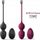 Toptha Kegel Dorcel Love Balls Plum, përforcim i muskujve të pelvisit, ngjyrë lejla e errët