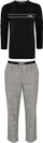Pizhame për meshkuj Hugo Boss BOSS 50522253-035, të zeza/ të hirta