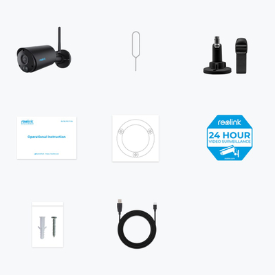 Kamerë sigurie Reolink Argus B320-B, IP Wi-Fi, 3MP, sensor PIR, e bardhë