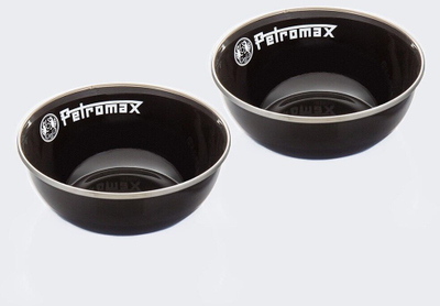 Set tasa emali Petromax, 2 copë, çelik i emaluar, stil retro