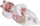 Kukull bebe Antonio Juan Newborn Carla, 42 cm, trup pelushi, 2024