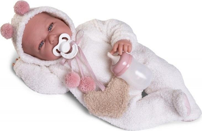Kukull bebe Antonio Juan Newborn Carla, 42 cm, trup pelushi, 2024