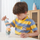 Kullë druri puzzle Viga Toys VIGA PolarB, 11 copë, shumëngjyrëshe