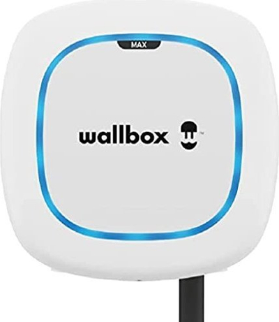 Karikues muri për makina elektrike Wallbox Pulsar Max, 22 kW, kabëll 5 m, i bardhë
