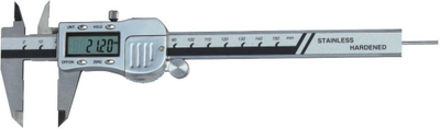 Kaliper digjital Gimex 216.128.N, 150 x 40mm, çelik inox, gri