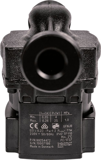 Pumpa za циркулација Grundfos Alpha 1 L 25/40, 25mm, нерѓосувачки челик, црна