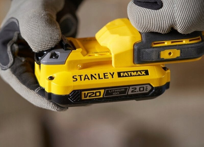 Trapano‑kaçavidë Stanley Fatmax SFMCD711DSA, 18V, 2 bateri 2Ah, e verdhë
