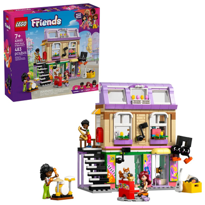 Lodër ndërtuese LEGO Friends 42653 Music Store, set kreativ, shumëngjyrësh
