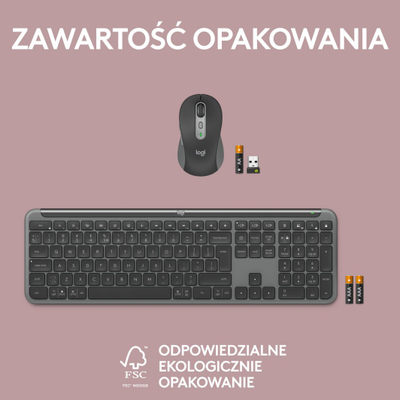 Set tastierë dhe maus Logitech Signature Slim MK950, i hirtë