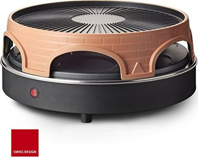 Furra për pica Emerio PIZZARETTE PO-113255.4, 3 në 1, për 6 persona, terrakote portokalli