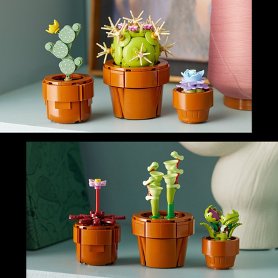 Set lodrash LEGO Icons Botanicals 10329 Tiny Plants, 758 pjesë, për të rritur, shumëngjyrësh
