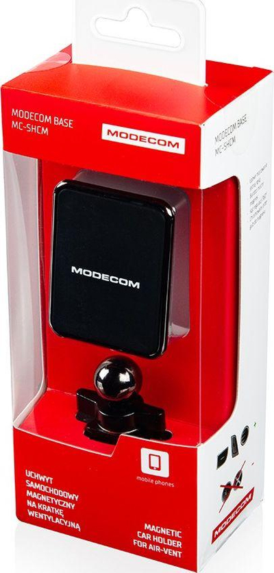 Mbajtës magnetik veture Modecom UT-MC-SHCM-01, për grilë ventilimi, për smartphone, i zi