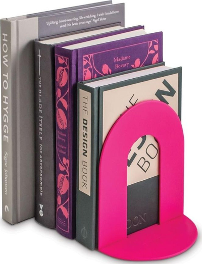 Mbajtëse librash Share, palosëse, për rafte, rozë