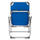Karrige plazhi Almira HM5053, alumini, 56x70x66 cm, blu