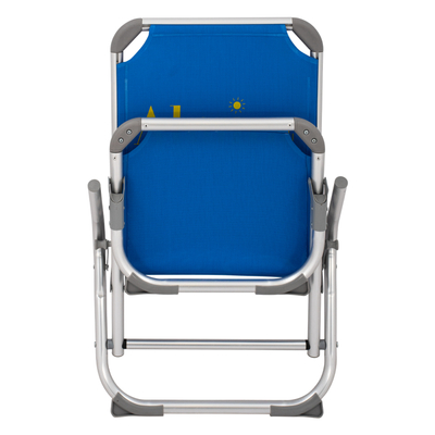 Karrige plazhi Almira HM5053, alumini, 56x70x66 cm, blu