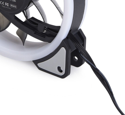 Ventilatorë PC Alphacool Eiszyklon Aurora LUX 120mm, set me 3 copë, Digital RGB, të bardhë