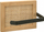 Mbajtës letre higjienike Wenko Allegre, bambu edhe çelik inox, 15 x 12 x 6.5 cm, ngjyrë druri edhe i zi