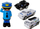 Makina policie LEANToys 2në1, 1:64, me drita