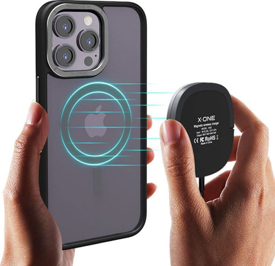 Mbulesë telefoni X-One Dropguard Magnetic Air, për iPhone 14 Pro Max, MagSafe, e zezë