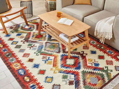 Tapet leshi AREVIK Wool Kilim, 160 x 230 cm, shumëngjyrësh