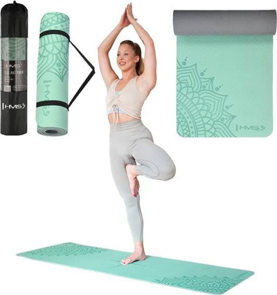 Tapet yoga HMS YM10, TPE, dy shtresa
