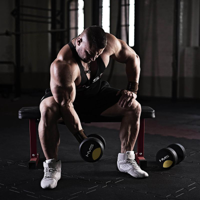 Shtangë dore HMS HG Pro, 9 kg, gome, e zezë
