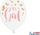 Balona latex Strong Balloons It’s a Girl, 30cm, set 6 copë, të bardha