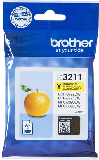 Kartutshë boje Brother LC-3211Y, origjinale, e verdhë