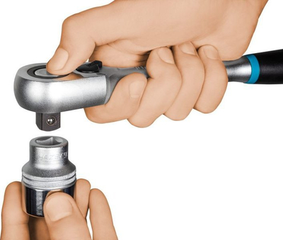 Çelës racë Hazet 863HPS, 1/4", 116mm, zi blu