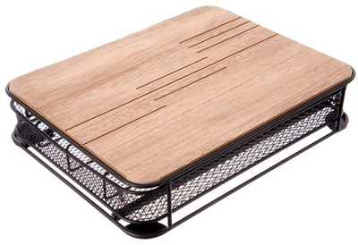 Kuti organizuese kapsulash kafeje Axentia LINE, dru dhe metal, 30x24x6.5 cm, kafe