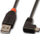 Kabllo Lindy, USB-A - microUSB, 0.5 m, e zezë