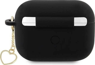 Mbulesë Guess GUAP2LSCHSK për Apple AirPods Pro 2, silikon, koleksioni Silicone Charm, e zezë