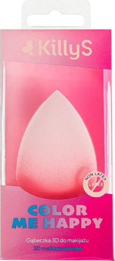Sfungjer grimi KillyS Color Me Happy 3D Peach, pa latex, ngjyrë pjeshke