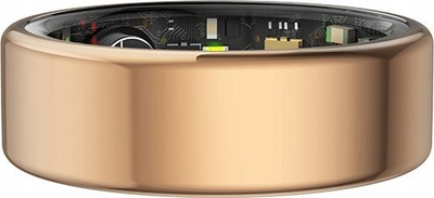 Unazë e mençur Powerton Smart Ring, monitor rrahjesh dhe gjumi, IP68, e artë