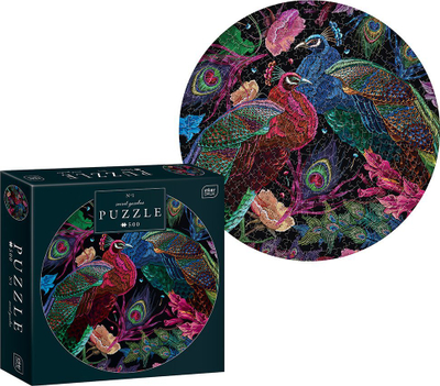 Puzzle rrumbullak rrethor Interdruk Secret Garden 1, 500 copa, shumëngjyrësh