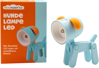 Elektrik dore RealPower Animal Flashlight Blue Dog, LED, për kalamaj, blu