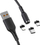 Kabllo USB Denmen 29367, USB A në USB C microUSB Lightning, 1 m, e zezë