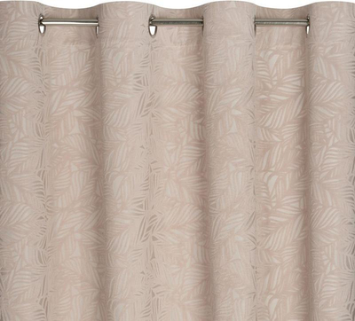 Perde Eurofirany Drape 386650, 140x250cm, kadife me lule, bezhë