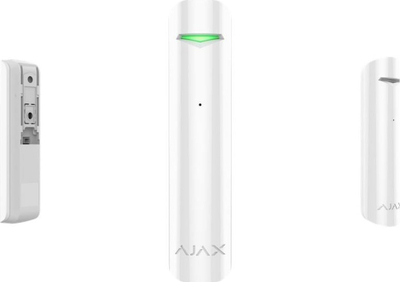 Senzor për thyerje xhami Ajax GlassProtect AJGP, pa tela, 868MHz, i bardhë