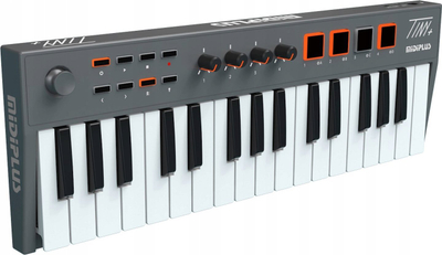 MIDI тастатура Midiplus Tiny+, 32 копчиња, USB C, црна
