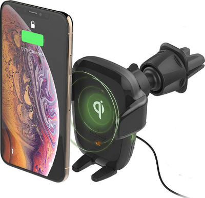 Mbajtës telefoni për veturë iOttie AutoSense, karikues wireless QI, montim në grilë ajri dhe CD