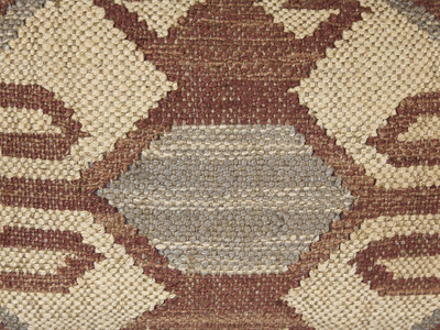 Jastëk dekorativ URPAD Geometric, prej jute, 45 x 45 cm, shumëngjyrësh